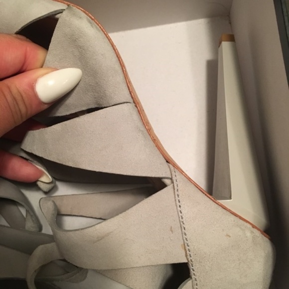 L.A.M.B. Gwen Stefani Gray Quintessa Sandals Sz 10 - Picture 6 of 8